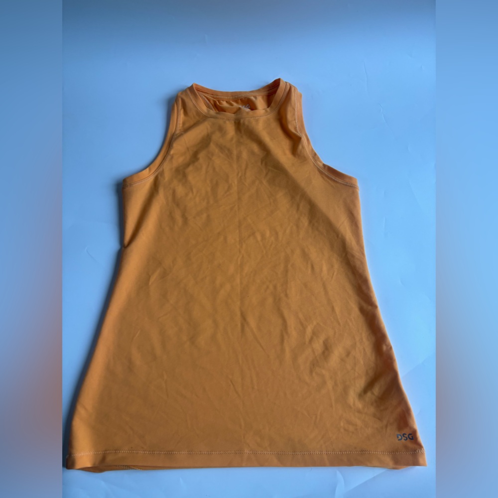 DSG Women’s Orange Racerback Athletic Tank Top XS Moisture Wicking